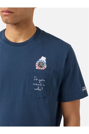 T-Shirt Austin Uomo In Cotone Con Tasca Frontale MC2 SAINT BARTH | T-shirt | AUS000101983L